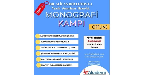 MONOGRAFİ KAMPI OFFLINE 2024